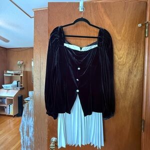 SHEIN Black and White Midi Dress